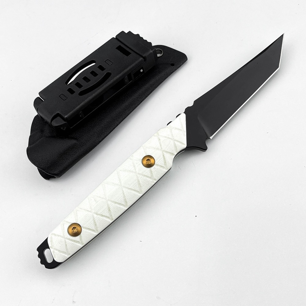 Edc Carry Fixed Blade - Nowy nóż ze stałym ostrzem, biała