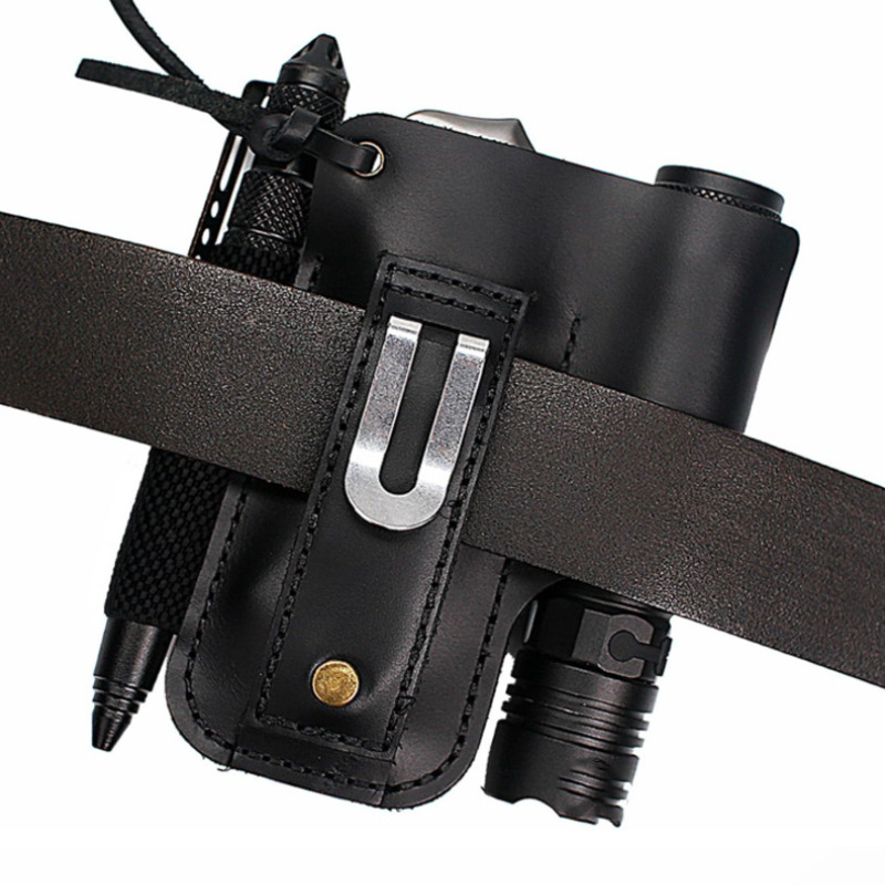 Skórzane etui EDC na latarkę i – Edc Concealed Carry Belt recenzja i cena