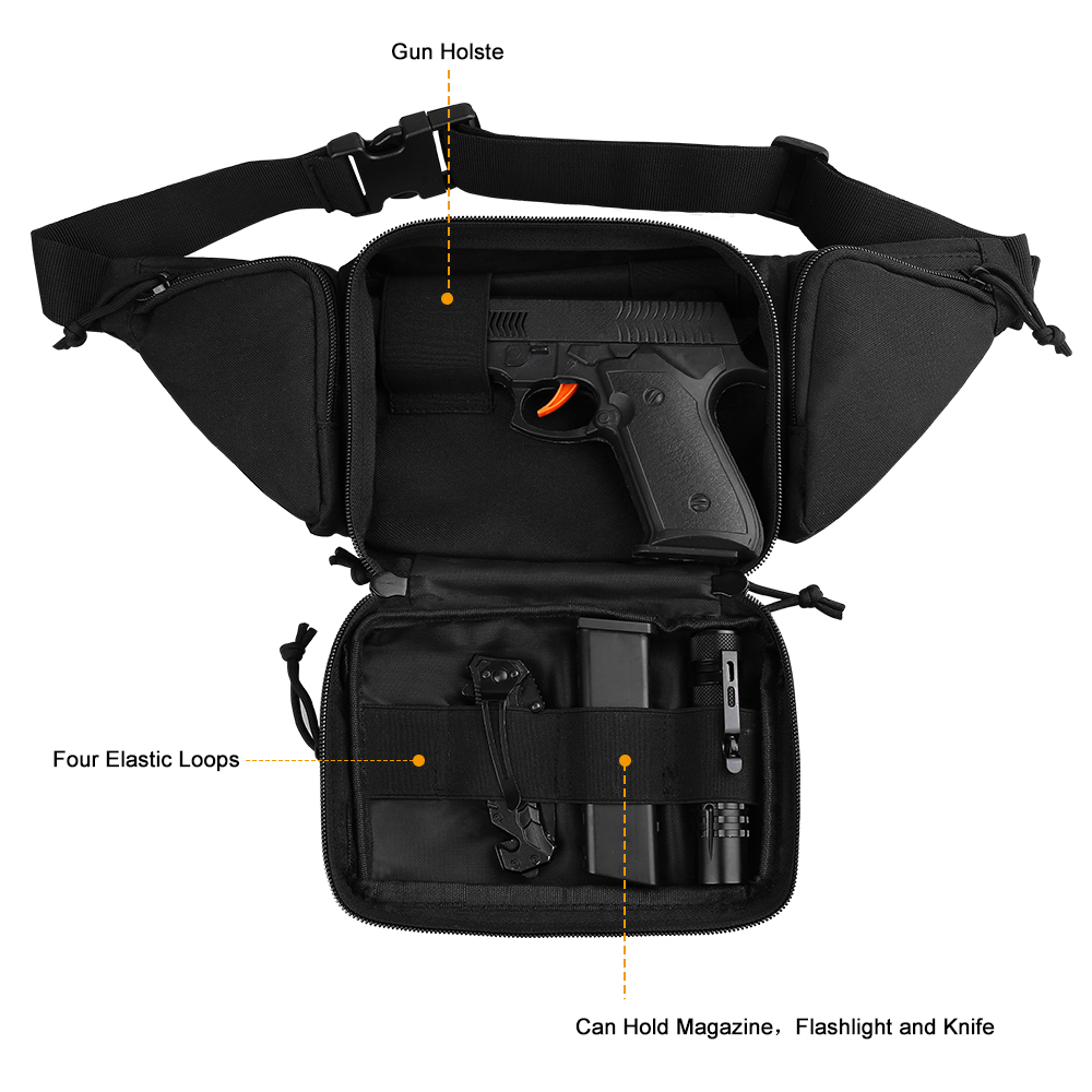 Torba biodrowa myśliwska, pas  – Edc Concealed Carry Belt recenzja i cena