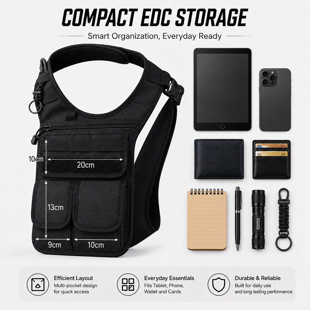 Taktyczna ukryta torba na narz – Edc Carry Pocket Pouch recenzja i cena