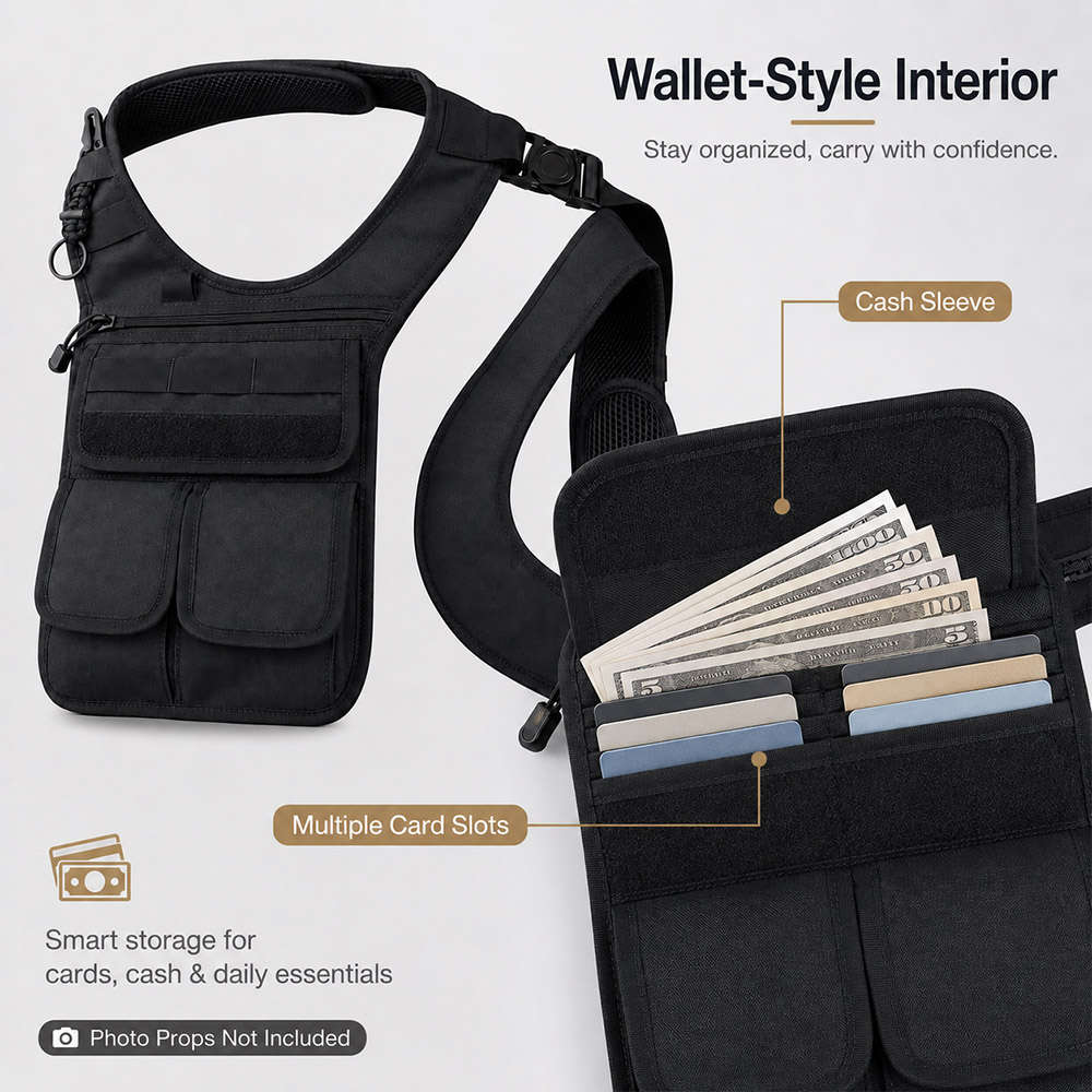 Taktyczna ukryta torba na narz – Edc Carry Pocket Pouch recenzja i cena